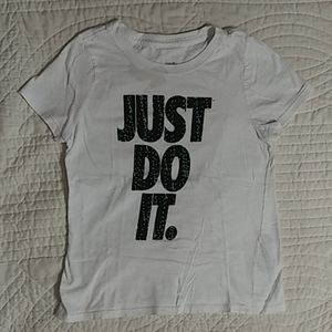 A white nike shirt
